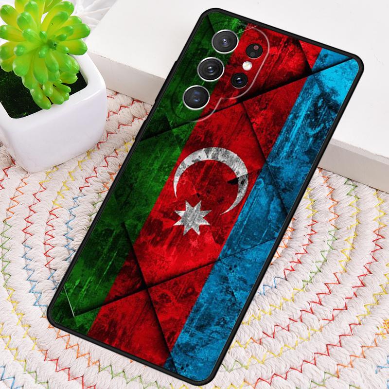 Azerbaijan Flag Soft Phone Case for Samsung Galaxy Note 10 Pro S26 Ultra S23 S24 FE S25 S21 S22 PLUS Shockproof Cove