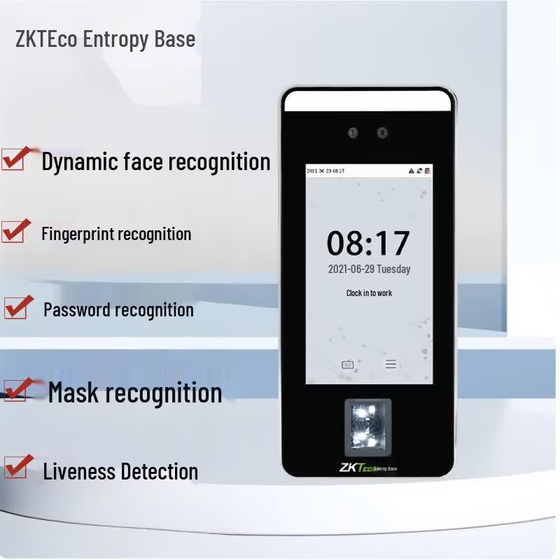 ZKTECO Xface600 Терминал контроля доступа по лицу и отпечатку пальца CN вилка (адаптер в комплекте)