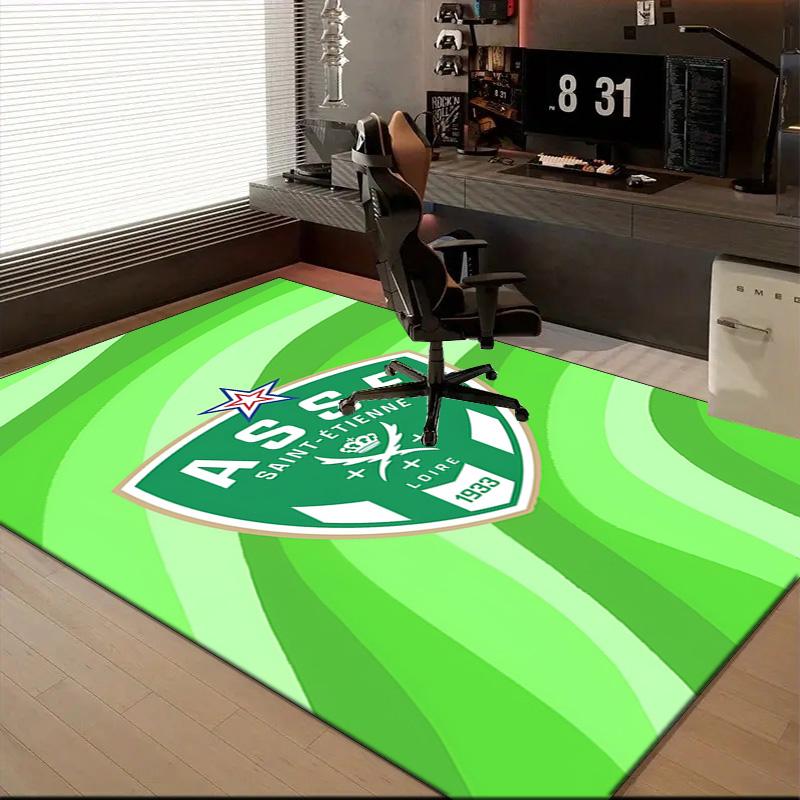 Asse Saint-etienne Crest Rug Office Floor Mat - Machine Washable for Bedroom, bedroom, livingroom, Room Decor Fan Gifts Christmas