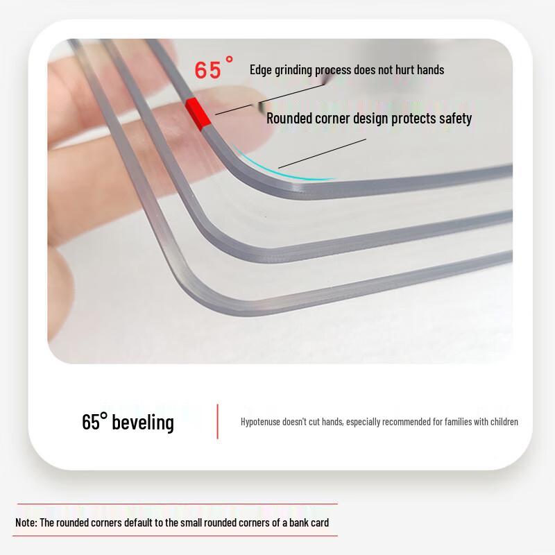 Transparent PVC Table Protector Mat