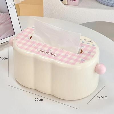 Ins Cream Style Kunststoff-Taschentuchbox-Halter