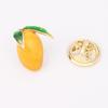 Japanese Cute Fruit Enamel Brooch: Peach & Cherry Lapel Pin