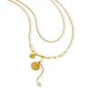 Retro Double-Layer Portrait Pendant Necklace, 18K Gold-Plated Titanium Steel, European & American Design, Clavicle Chain