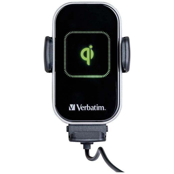 Caricabatteria da auto wireless - VERBATIM - FWC-02 - 15W - Supporto per smartphone Qi - USB-C