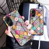 For Xiaomi Poco F7 5G/Redmi Turbo 4 Pro 5G Case Kickstand Ethnic Pattern Tempered Glass Phone Cover with Strap