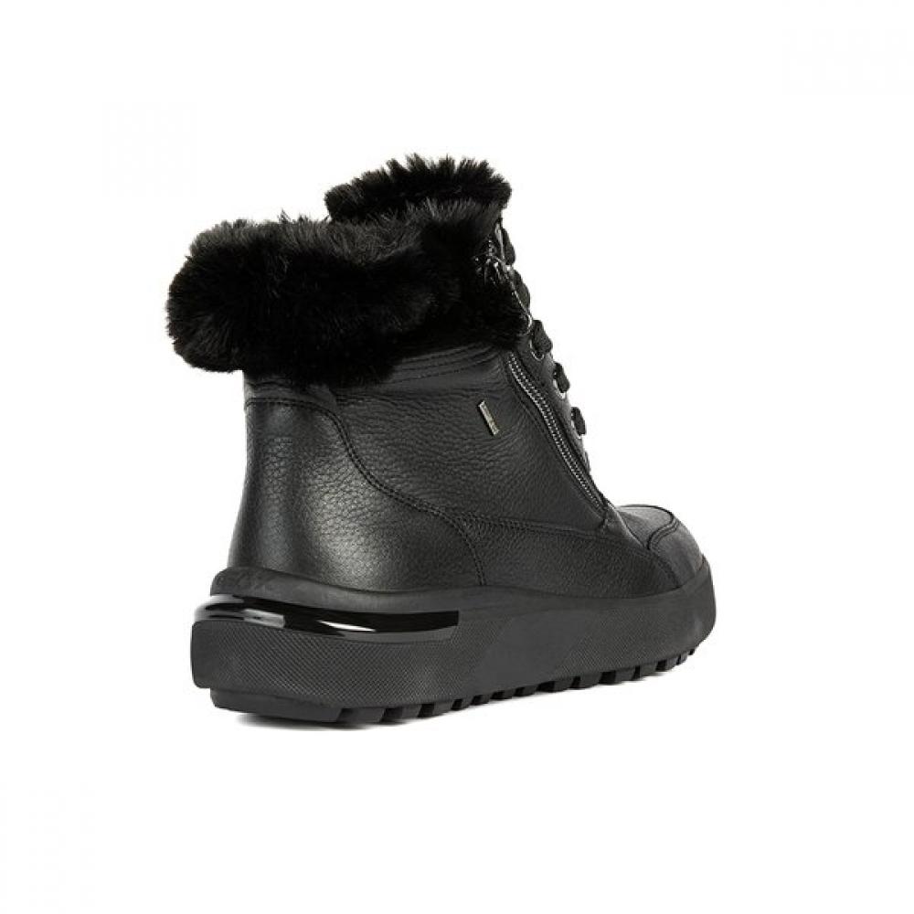 Geox Women S SneakerS Mid Zipper Comfort Dalaila Black