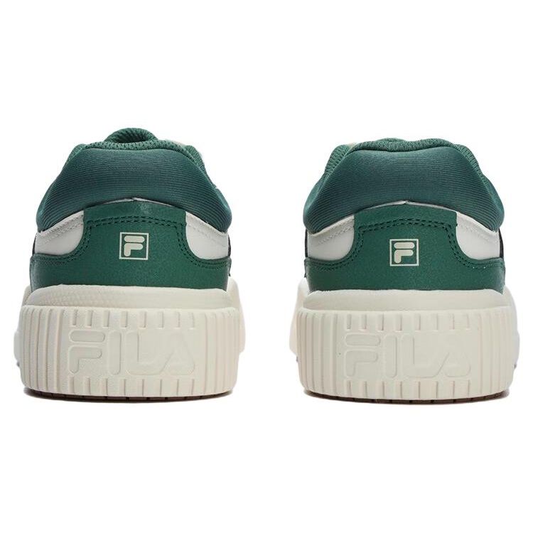 FILA Blocks Synthetic Leather Low-Top Sneakers Women sneakers Green White F12W312209FMG