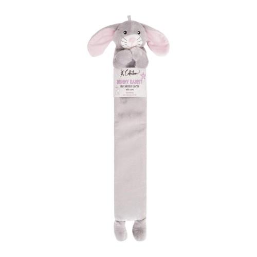 K Collection Rabbit Extra Long 2L Hot Water Bottle And Cover