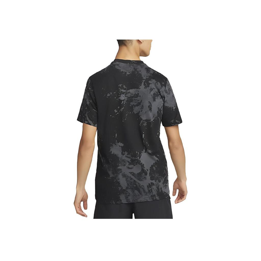 Nike Dri-FIT Logo Print Crew Neck T-Shirt Men Tops Black DZ2730-010