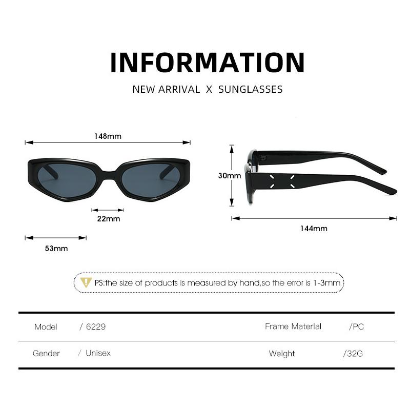 Trend Fashionable Sunglasses Leisure Comfortable UV Resistant Stage Performances Walk The Show INS Style Popular Eyeglasses