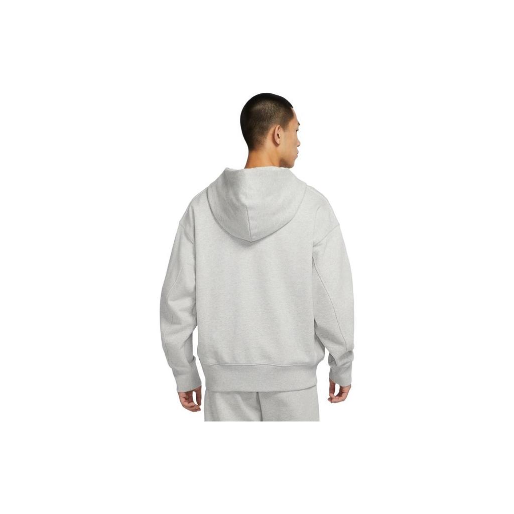 Nike Embroidered Logo Half-Zip Hooded Sweater Men Tops Grey DM5280-050
