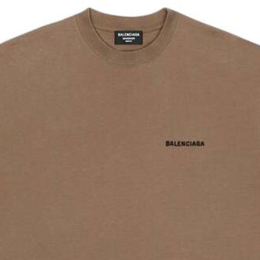 Balenciaga Back Logo Regular Fit Vintage T shirt 612966TMVF47761