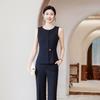 Trolman Women's Vest Suit with Wide-Leg Pants