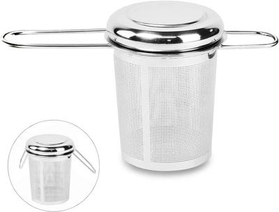 Stainless Steel Tea Infuser Mesh Filters Tea Strainer with Folding Handle Lid Hanging On Teapots Mug Cup To Steep Tea Coffee New