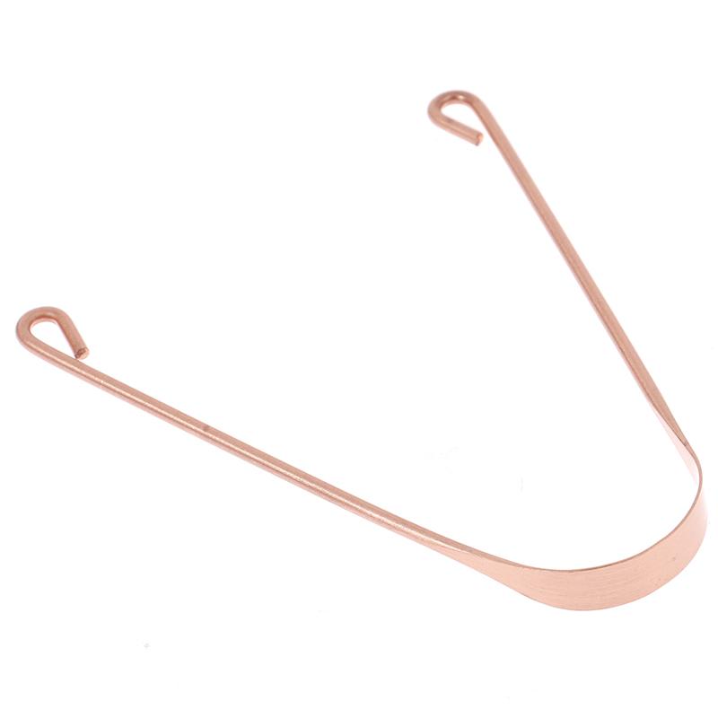 Pure Copper Tongue Scraper Cleaner Thick  Ayurvedic Dental Hygiene Oral Care