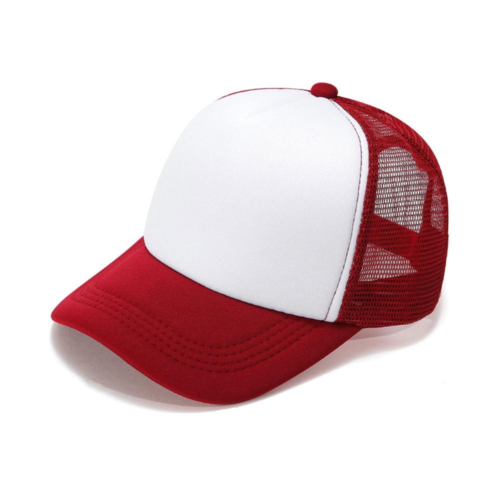 Fashion Spong Mesh Baseball Cap Breathable Adjustable Peaked Cap Wide Brim Sunscreen Hat Outdoor Sports