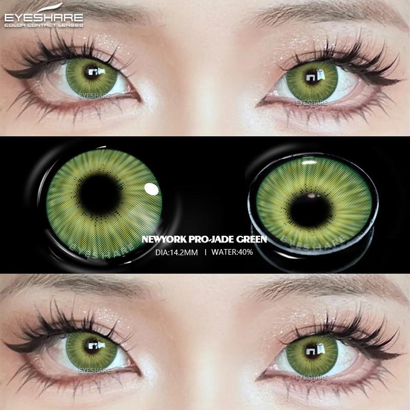 Eyeshare 1 Pair Halloween Color Contact Lenses for Eyes Red Blue Purple Lenses 14.5mm Cosplay Anime Cosmetics Makeup Colored Lenses