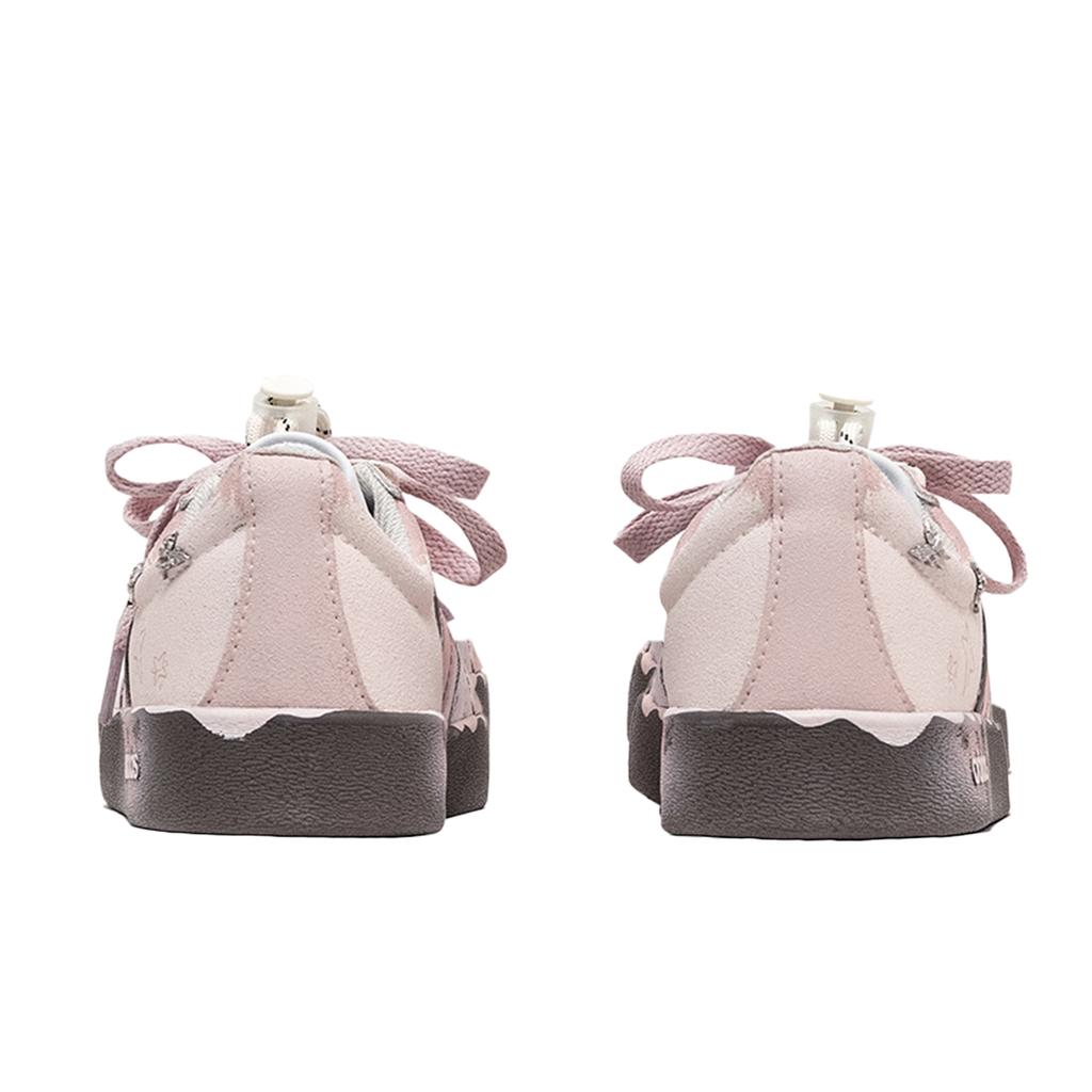 Adidas VL COURT 2.0 Da Vinci, Pink Butterfly Cushioning Low top Skateboard Shoes Unisex Pink Brown HQ1802(TeamM-S-BOX)