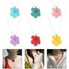Sweet Irregular Flower Pendant Necklace Party Jewelry Fashion Statement Choker Fashion Simple Cord Collar Necklace