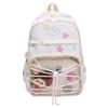 Stars Dot Print Girls Backpack Student Large Capacity Schoolbag