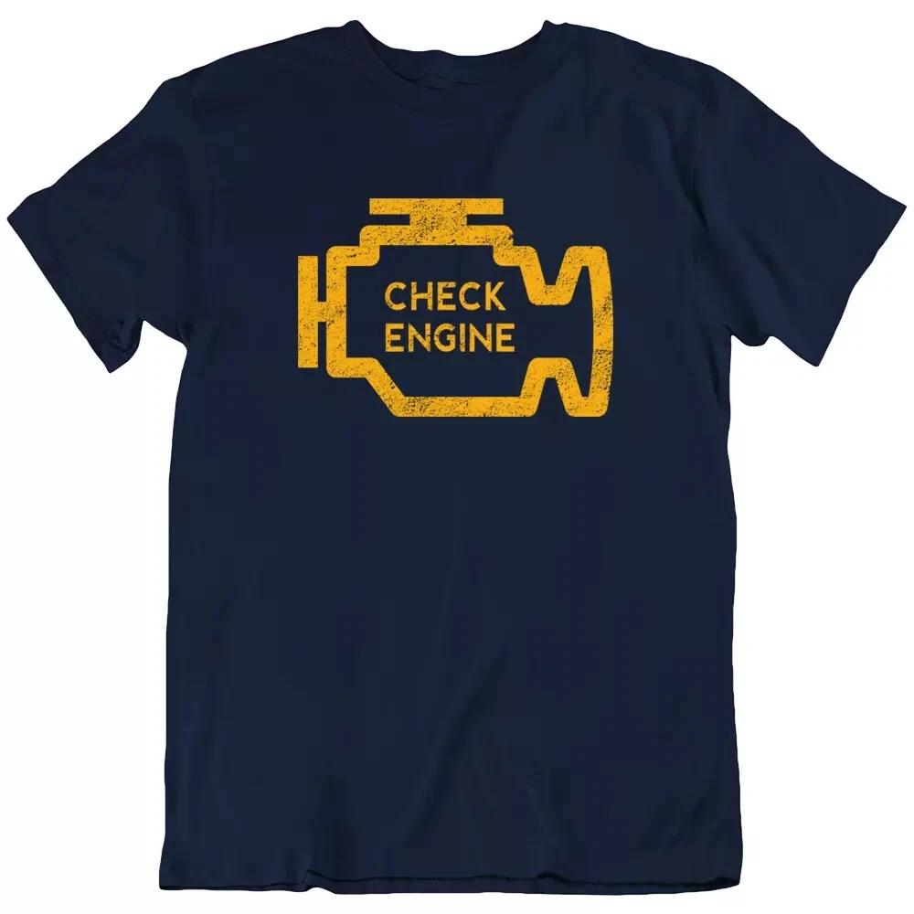 

Check Engine Racing Car Sign Driver Petrol Head Racer T Shirt Tee Gift New 3XL