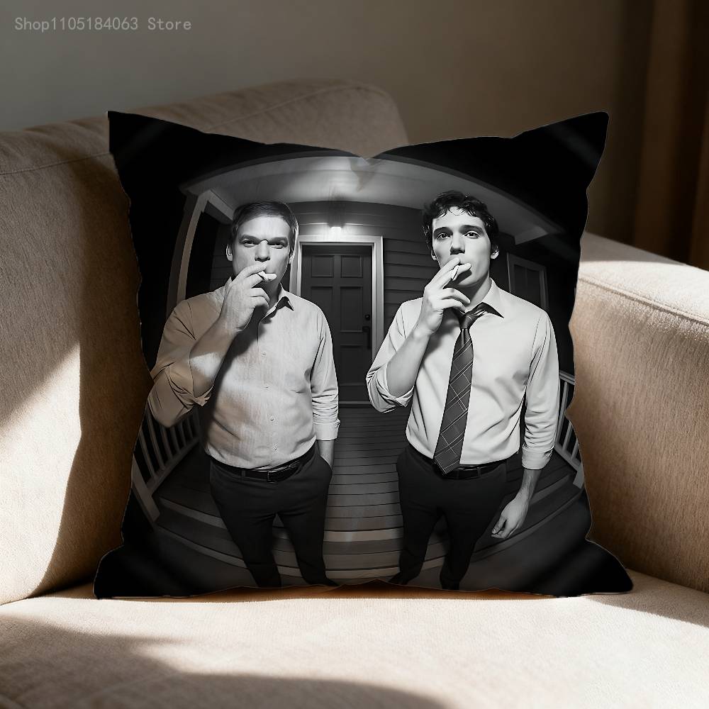 D-Dexter Morgan Pillow Case For Sofa Decor Car Office Room Printing Cushion Cover Decorations and Protector