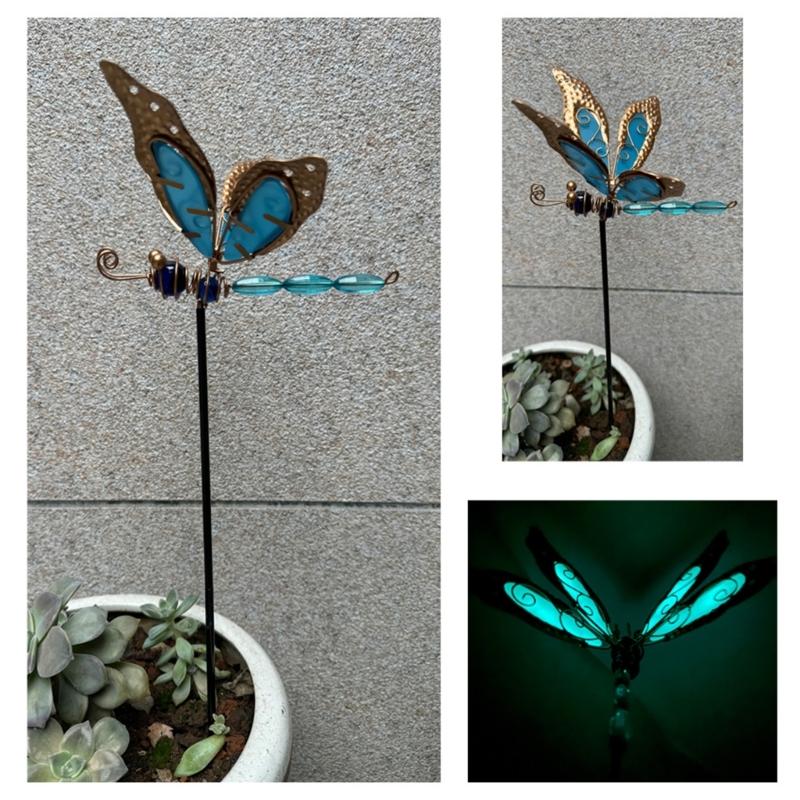 Colorful Butterflies Garden Decors Stakes Waterproof 3D Garden Ornaments Outdoor Decorations for Patio Lawn Decorations