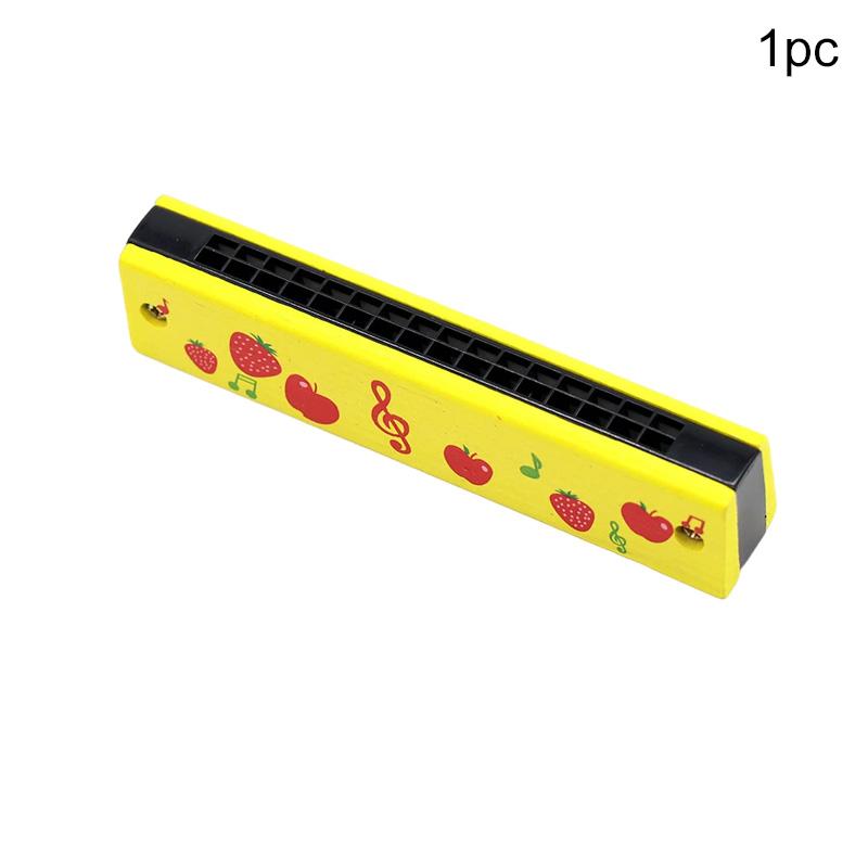 16-Hole Wooden Harmonica Musical Instrument Play Cute Cartoon Animals Painted Gift Suitable for Beginners Entertainment TMZ