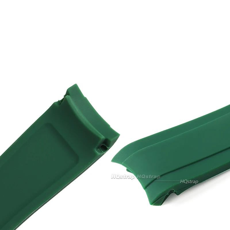 Curved End Silicone Strap for Swatch Rubber Watch Band for Rolex Sport Waterproof Bracelet for Citizen 20mm 22mm Universal Bands