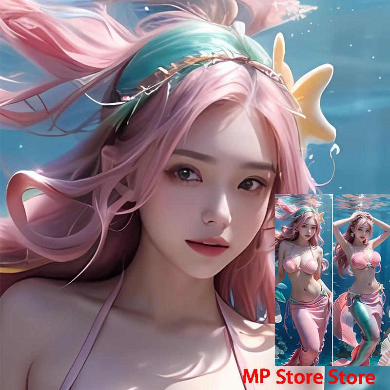 

Dakimakura Mermaid In the water performance Double-sided anime life-size hugging pillowcase Adult pillows cover 40x120cm