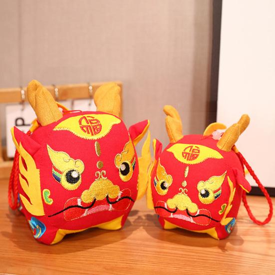 Drache-Maskottchen-Stoff-Treffengeschenk, China-Drache, jährliche weiche Puppe, festliche Plüsch-Schreibtischdekoration, neu