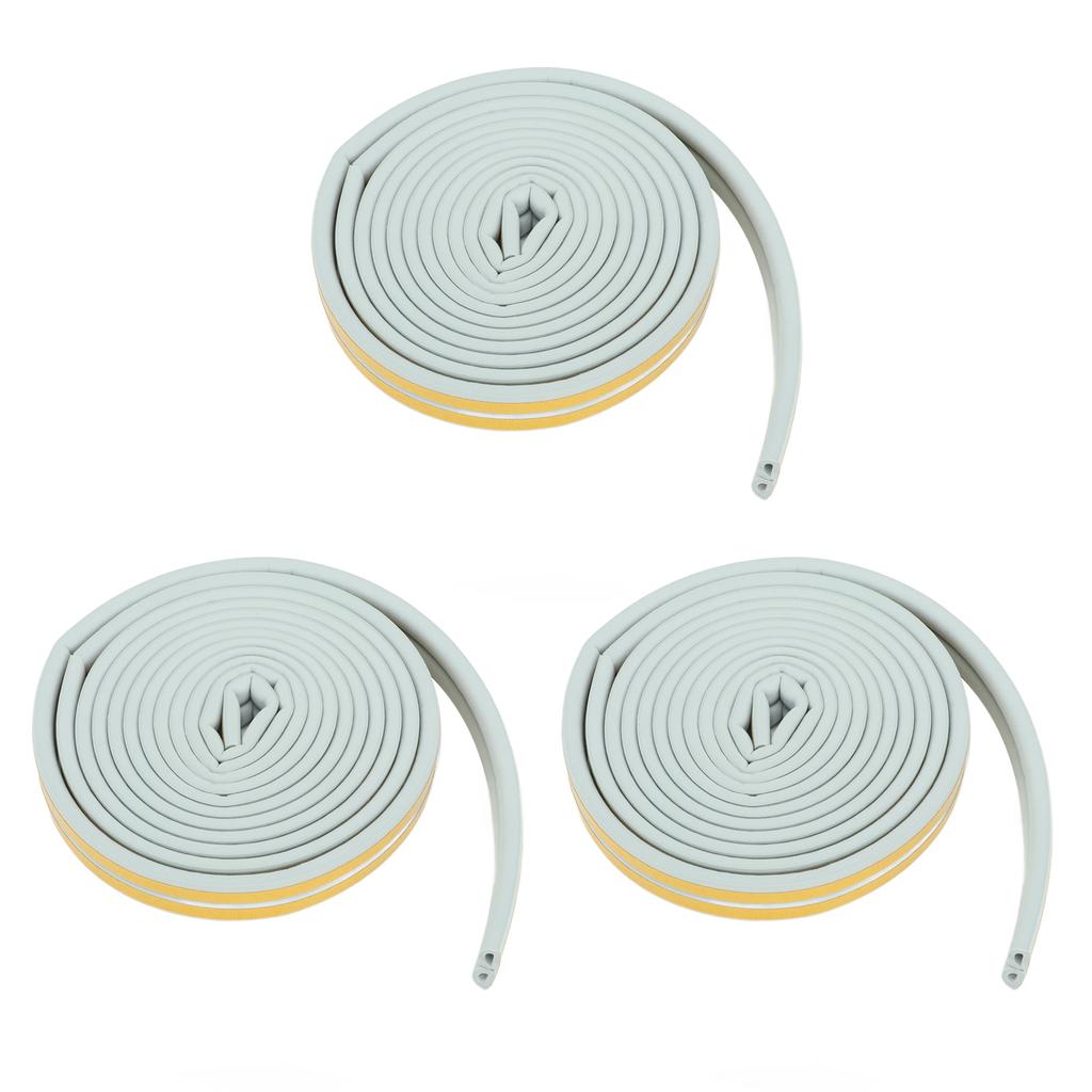 3 szt. Pasek uszczelniający do drzwi Gruby Izolowany Amortyzujący Dźwiękochłonny Samoprzylepny Uszczelka pogodowa dla