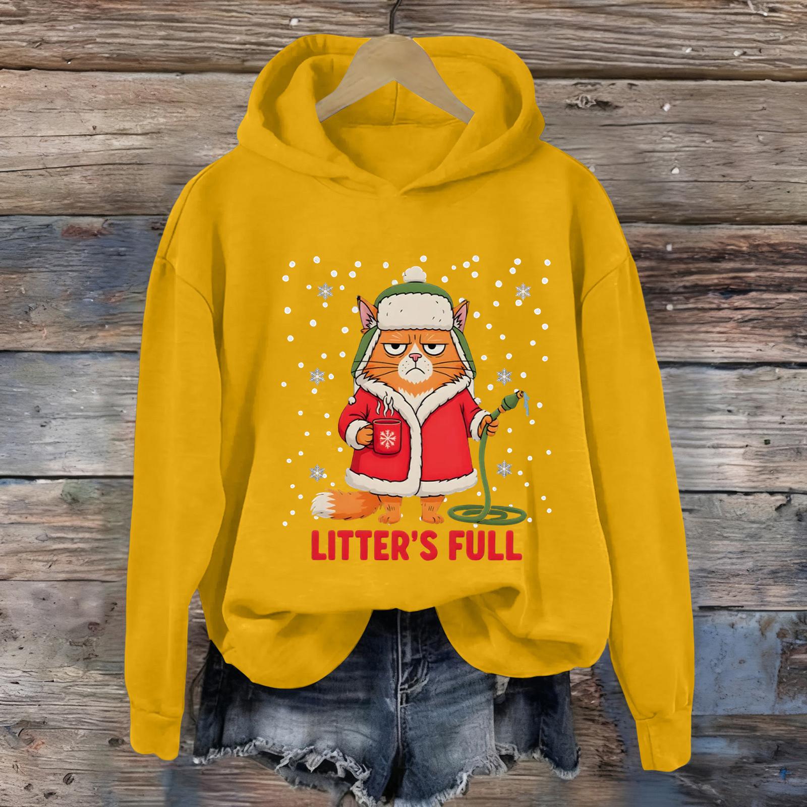 

Женская мода Повседневные универсальные толстовки на каждый день с длинным рукавом и капюшоном XL жёлтый