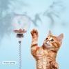 2IN 1 Cat Slow Feeder Treat Ball Toy,Leaky Food Interactive Cat Toy With 2 Moving Balls;Interactive Detachable for Indoor Cats Educational Toy