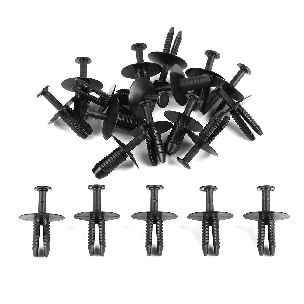 

1/3/5SETS Push Fit Plastic Rivet Pin Clip Black Lightweight Auto Accessories Bumpers Durable Plastic Rivet