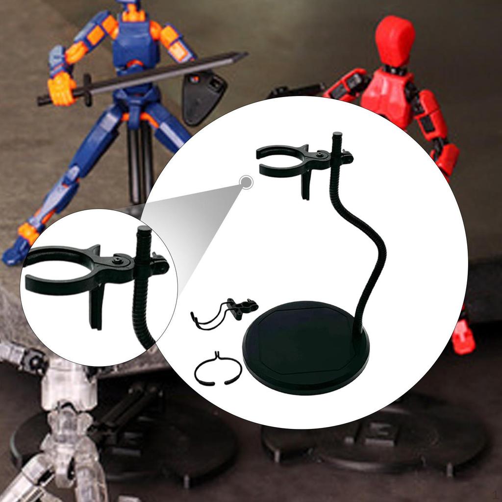 Actionfiguren-Ausstellungsständer-Basis mit Klemmen Puppenhalter für 15-30cm