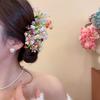 Sweet Floral Side Clip Bohemian Thai Hairpin Headdress Bride Hair Accessories  Daily