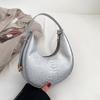Retro Minimalist Crescent Bag 2023 New Women's Bag Street Fashion Shoulder Bag Trendy Armpit Bag