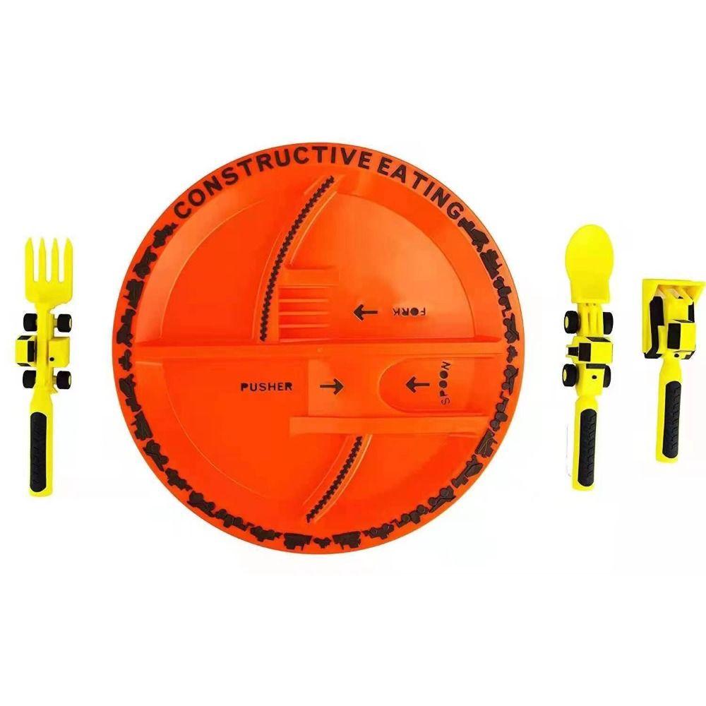 

PP Kids Dining Tool Set Fork Children Cutlery Creatively Car Cutlery Set