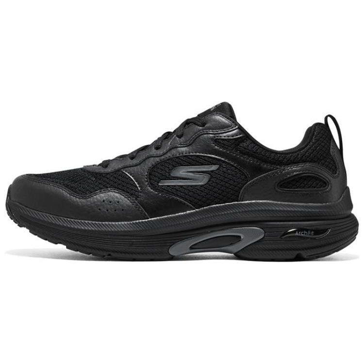 Skechers Go Run Arch Fit Fashionable Versatile Durable Breathable Low Top Running Shoes Men sneakers Black 220626-BBK 39.5