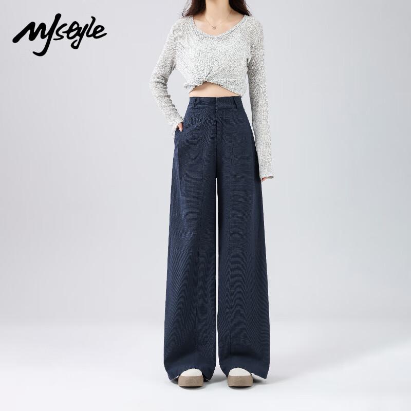 

MJ Style Women s Old Money High-Waist Wide-Leg Trousers S