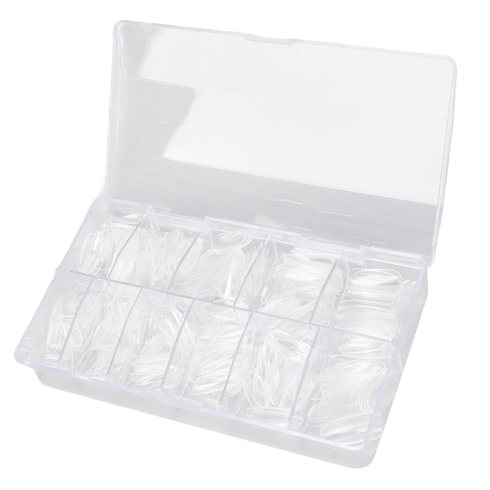 

Nail Tips Transparent Ultra Thin Non Marking Oval Short Nail Art Sheet Nail Patch