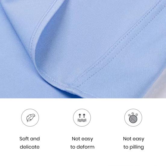 Men Shirt Formal Business Style Long Sleeve Lapel Contrast Color Single-breasted Pocket Soft Breathable Plus Size Mid Length Anti-wrinkle