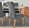 Cover Velvet Chair Grey Velvet Plush Thick