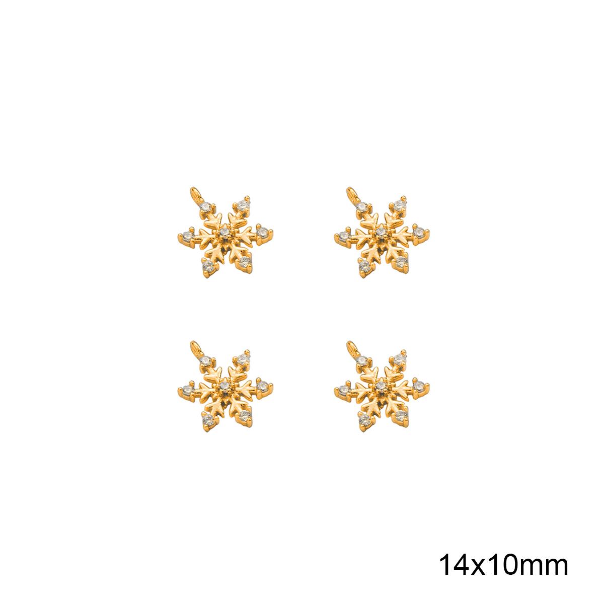 

Медные снежные цветы подвески подвески DIY для женщин принадлежности для изготовления сережек золотой