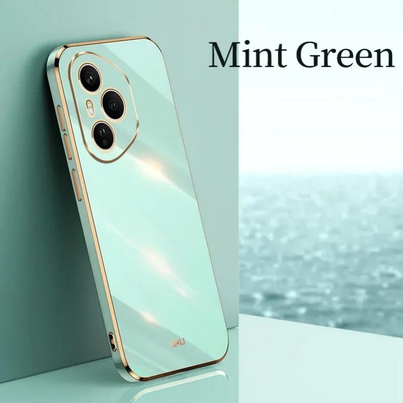 

6D Плетение Мягкий ТПУ Чехол для телефона Для Honor 400 Pro Honor 400 Lite Power GT Гальваническое покрытие Мягкий Силиконовый Полностью Ударопрочный Задняя крышка For Honor 400 зелёный