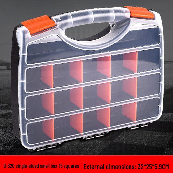 Durable Portable Plastic Compartment and Screw Storage Box for Electronic Components