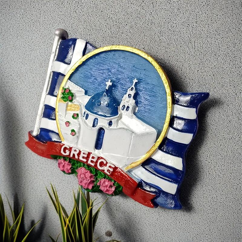 European Greek Fridge Magnets Refrigerator Stickers Magnetic Stickers Resin Refrigerator Stickers Tourist Attraction Souvenirs