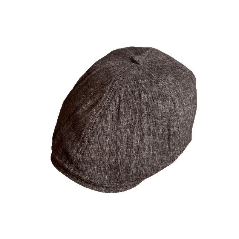 2025 Hemp Cotton Slouchy Newsboy Cap - American Vintage Pure Color Painter Hat Women Oversized Flattering Reversible Summer