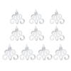 10pcs 3D Mirror Wall Stickers Hollow Reflective Mirror Stickers Acrylic Removable Decals Self Adhesive Art Murals Home Decor